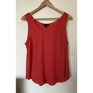 NWT J Crew Orange Flowy Tank Top Size 10